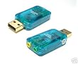 USB 2.0 External 5.1 Channel 3D Sound Card Adapter for PC Notebook Laptop