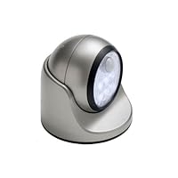 Fulcrum 20031-107 Motion Sensor LED Porch Light, Silver