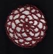 Burgundy Hair Net Crocheted Hair Bun Cover- MEDIUM
