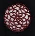 Burgundy Hair Net Crocheted Hair Bun Cover- MEDIUM