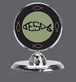 Jesus Fish Vertical Car Medallion