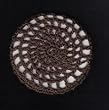 Chocolate Brown Classic Crocheted Hair Bun Cover- LARGE
