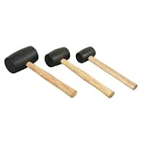 TEKTON 3161 Rubber Mallet Set, 3-Piece