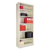 31zvVxHkvVL. SL160  Steel Bookcase, 6 Shelves, 34 1/2w x 13d x 84h, Putty