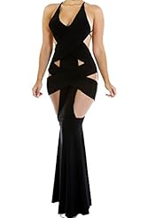 Spring Summer Winter Sleeveless Polyester/Spandex Club Dress/Maxi Dress 