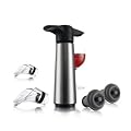 Vacu Vin 649360 Weinverschluss 1 Pumpe, 2 Stumpfen und 2 Crystal Edelstahl