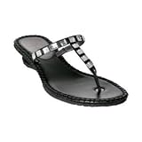 Cole Haan Kalla Thong Sandals Black With Stones