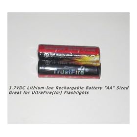 14500 Battery - Lithium-Ion - Rechargable- 3.7vDC-2PK