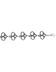 Sterling Silver Handcuffs Charm Bracelet , 5/8 inch (16 mm).