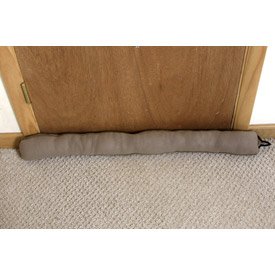 Door and Window Draft Stopper - Kelp/Tan