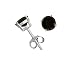 Sterling Silver 6mm Round Smoky Quartz Stud Earrings