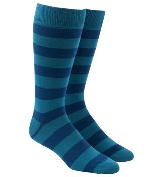 Super Stripe Men's Cotton Blend Dress Socks