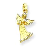 Buy 14k Rhodium 3-D Angel Playing the Violin Pendant by ReligiousJewelryStore
