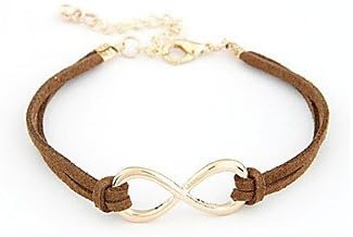 Alloy Infinity Charm Bracelet with Adjustable Size