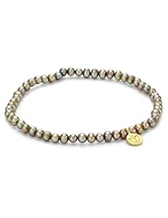 Satya Jewelry "Champagne Pearls of Wisdom" Yellow Gold Stretch Bracelet