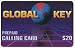 Collectible Phone Card: $20 Global Key User Card - Purple with Globe & 'Prepaid Calling Card'