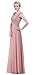 BISLU Chiffon A-line Beading Long Bridesmaid Dress Prom Evening Gown