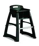 Black Sturdy Chair Youth Seat without Wheels RPI