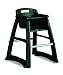 Black Sturdy Chair Youth Seat without Wheels RPI