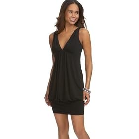 London Times V-Neck Banded Bubble Dress