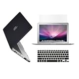 TopCase® 3 in 1 Rubberized BLACK Hard Case Cover and Keyboard Cover with LCD Screen Protector for Macbook Pro 13-inch 13" (A1278/with or without Thunderbolt) + TopCase® Mouse Pad