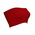Seamless Bandeau Strapless Tube Top Bra Red