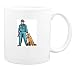 Mug with watcher, alsatian, dogs, shepherd, sheepdog, guard, police, security, german, watchman, dog