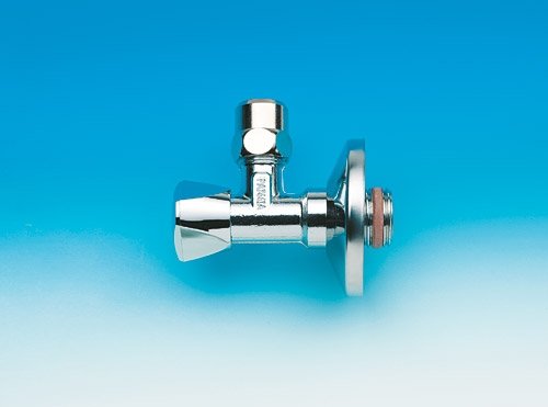 Schell 970090000 Eckventil mit L&auml;ngenausgleich 1/2" Schubrosette und selbstdichtendem Anschlu&szlig;gewinde, verchromt