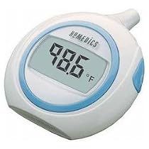 HoMedics TE-100 Large Readout One Second Ear Thermometer with Infratemp Technology and Memory, White