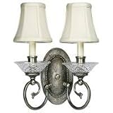 Progress Lighting Versailles Colonial Silver Two-Light Sconce