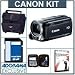 Canon VIXIA HF R32 High Definition 32GB Internal Flash Memory Camcorder - Bundle - with 16GB SD Memory Card, Camcorder Case, Digital Lens Cleaning Kit, Class On Demand Training DVD