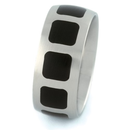 Monomania Herren-Ring Edelstahl Edelharzeinlage schwarz Gr. 64 (20.4) 25561-64 Preisvergleich