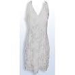 Sexy Wedding Halter Dress - Palm Trees Hawaiian Aloha Crisscross Back Fitted Halter Sun Dress in Wedding White - Regular and Plus Size