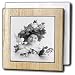 Easter Bonnet - easter, woman, hat, chicks, flowers, bonnet, vintage - 6 Inch Tile Napkin Holder