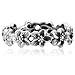 925 Sterling Silver Hawaiian Plumeria Flower Eternity Band Ring