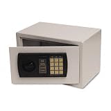 Personal Electronic Fire Safe w/Bolt Kit, 19lbs, .3 Cu. Ft., Gray