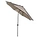 Abba Patio 9-Feet Sunbrella Fabric Patio Umbrella Outdoor Table Umbrella with Auto Tilt and Crank (Light Beige)