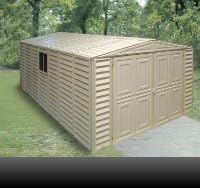 US Polymers 01114 10 ft. x 18 ft. Vinyl Garage with Foundation Kit