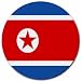 North Korea Flag Round Mouse Pad