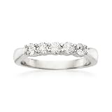 .50 ct. t.w. 5-Stone Diamond Wedding Ring In 14kt White Gold