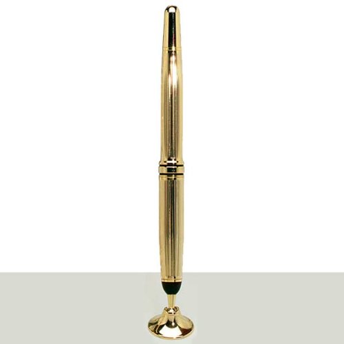 4 1/2 Thick Gold Metal Pen
