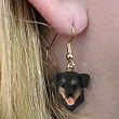 Rottweiler - Dog Figurine Jewelry - Earrings