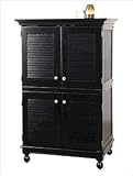 Hampton Computer Armoire (Black) (56.5 H x 35.5 W x 23.625 D)