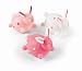 Mud Pie Baby Eieio Little Squirts Bathtub Toys, Bunny, Set of 3
