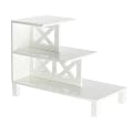Tiered End Table - White