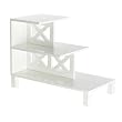 Tiered End Table - White