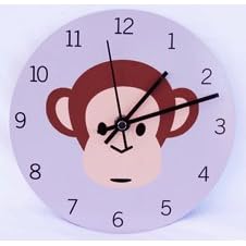 Tot Dots Wall Clock - Monkey