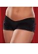 Plus Size Microfiber Boyshort With Lace Ruffles