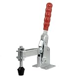 uxcell トグルクランプ　レッド　プラスチック　コーティング　ハンドル　垂直 340Kg 　12265