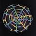 Rainbow Multi Spider Web Crocheted Hair Bun Cover- LARGE